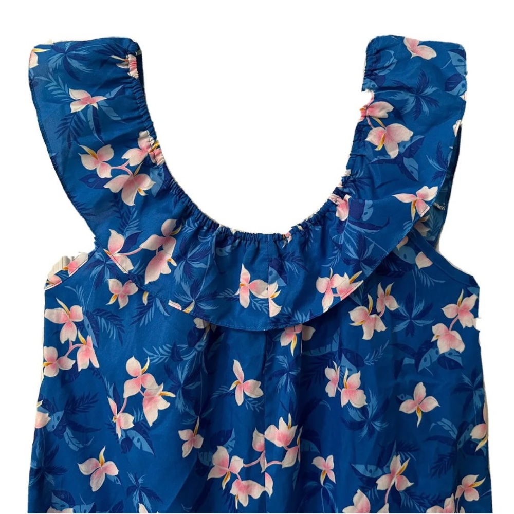 Vintage Hilo Hattie Womens Large Off-Shoulder Flounce Hawaiian Dress Made Hawaii - Picture 4 of 7